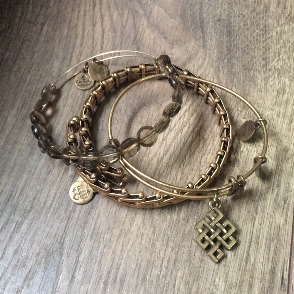 3 Set Alex and Ani Copper Bracelets